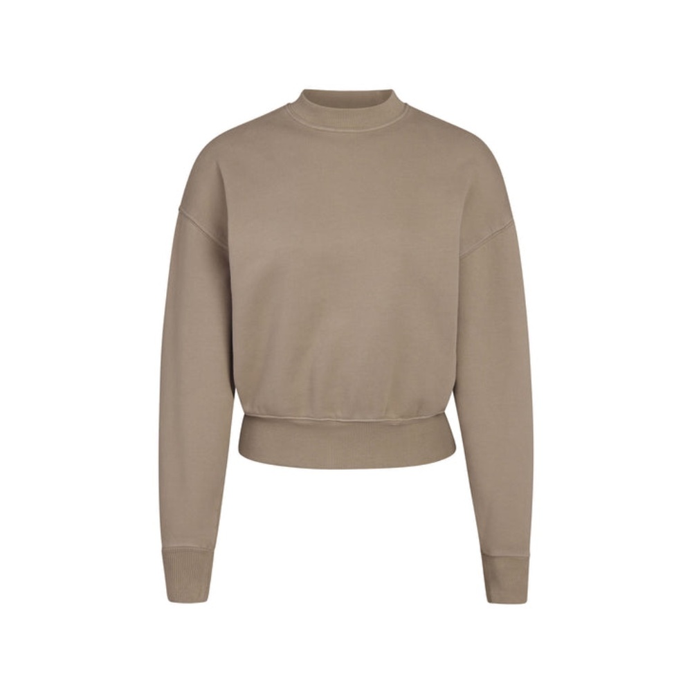 SKIMS OUTDOOR FLEECE PULLOVER in Desert Large